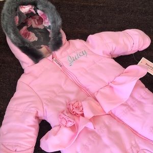 NEW Juicy couture baby girl snowsuit!